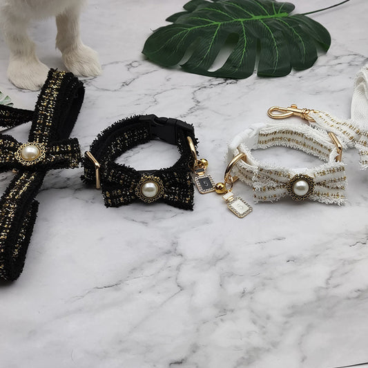 Pearl Pendant Collar & Leash