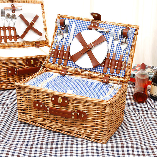 Rattan Wicker Picnic Basket